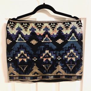 Express sequin mini skirt  / Sz large